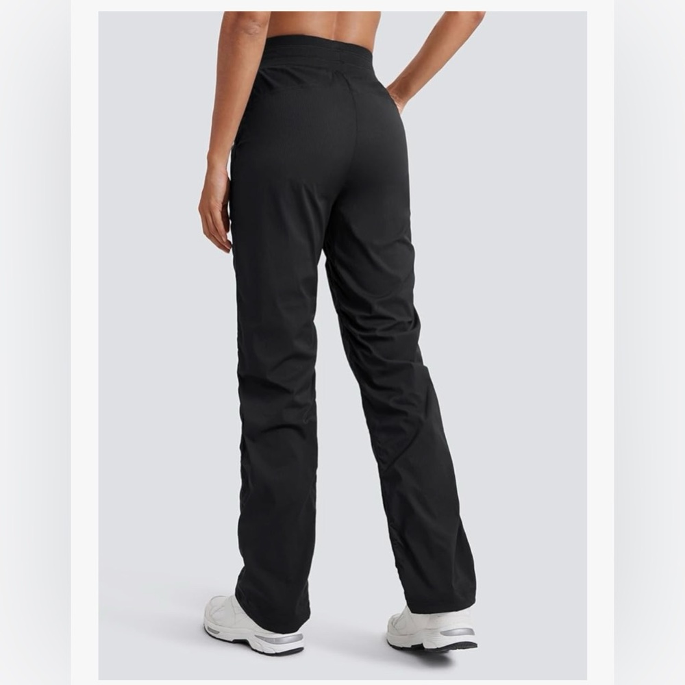 CRZ YOGA Lightweight Straight Black workout Pants w/ Pockets - Picture 4 of 11